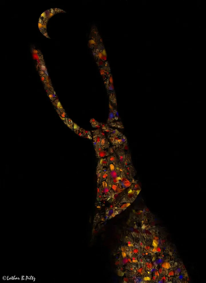 Shaman I., artwork by Lothar Boris Piltz