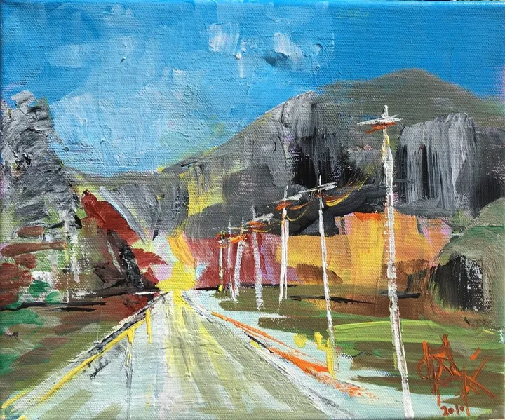 The walls of mountains, œuvre de Mariam Qureshi