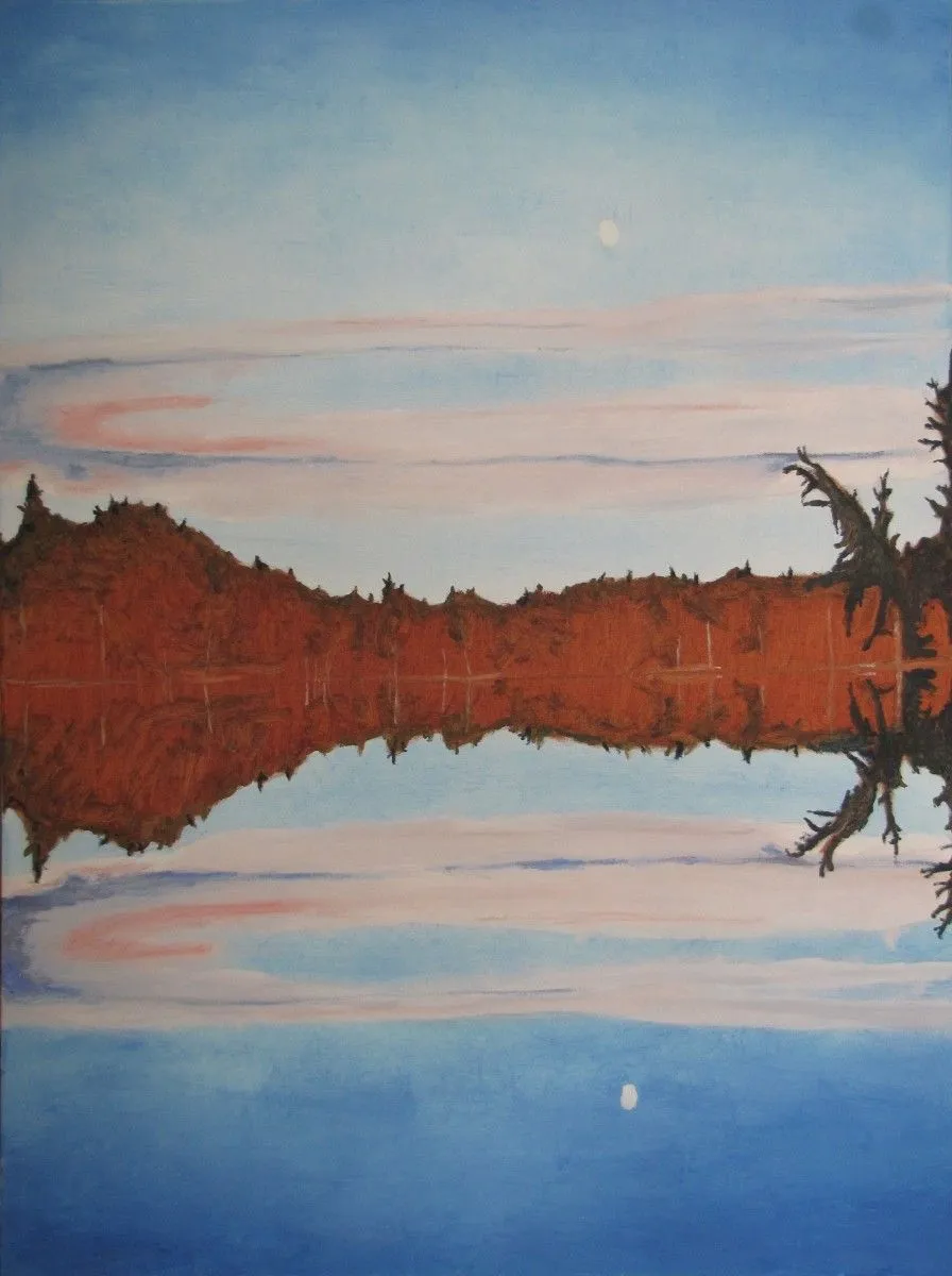 The Double Moon On Barbue Lake Frontenac National Park Quebec Canada, œuvre de Francois Fournier