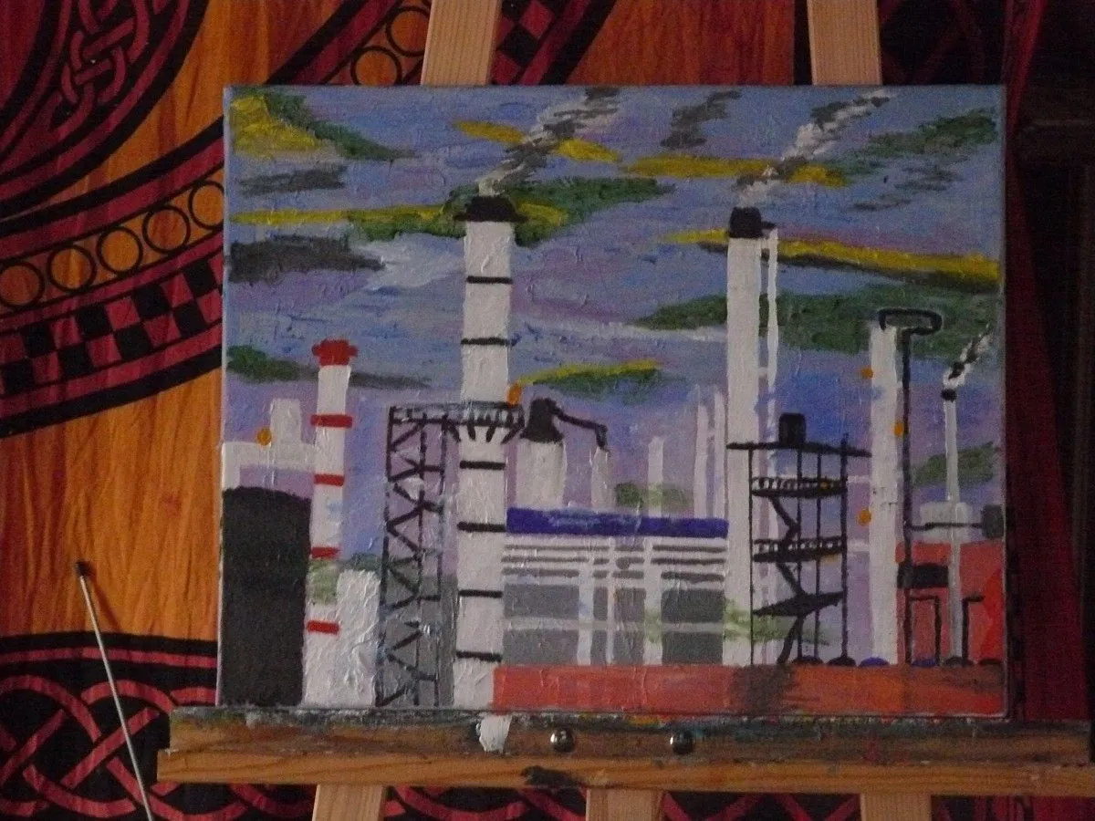 pollution moderne, œuvre de Christophe Constant