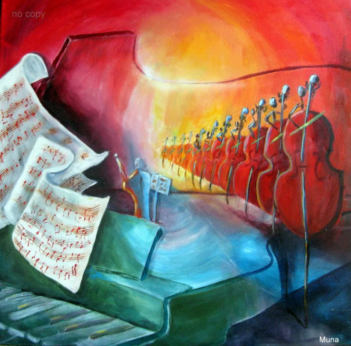 Fugue en sol, œuvre de Muna Brière