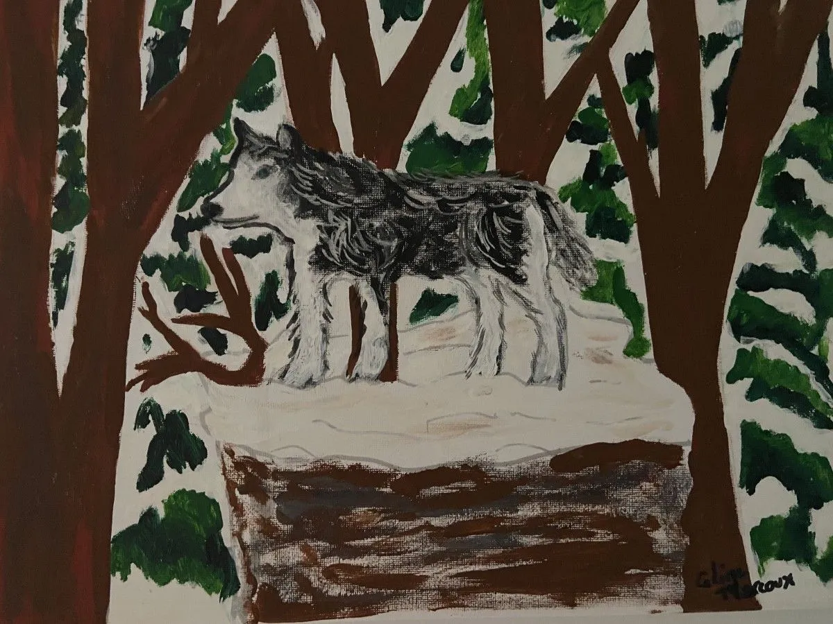 Le Husky du Canada, œuvre de Céline Marcoux