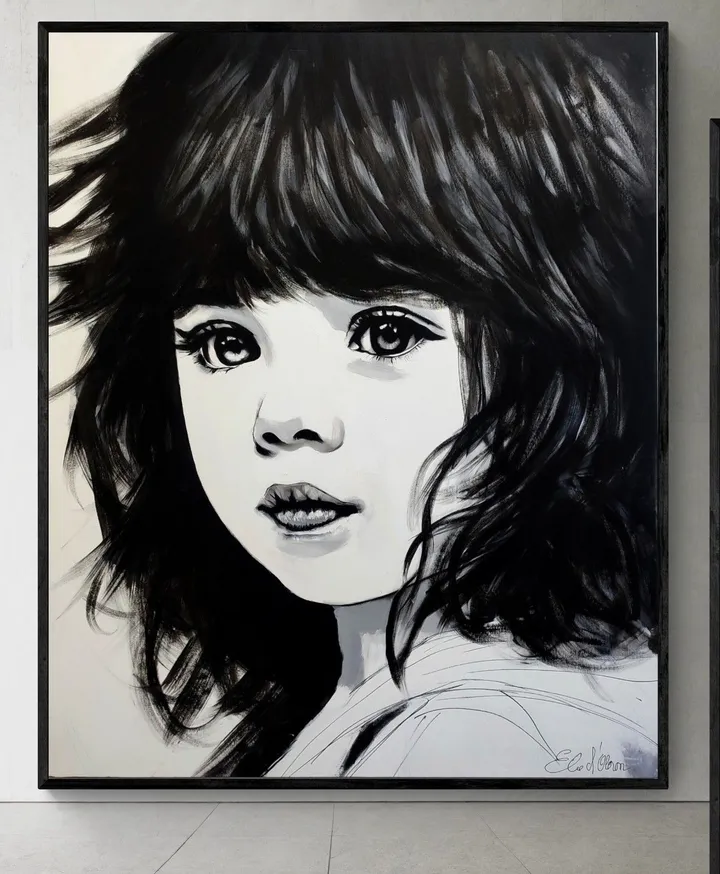 Ninon portrait enfant, œuvre de thierry_ brusquet