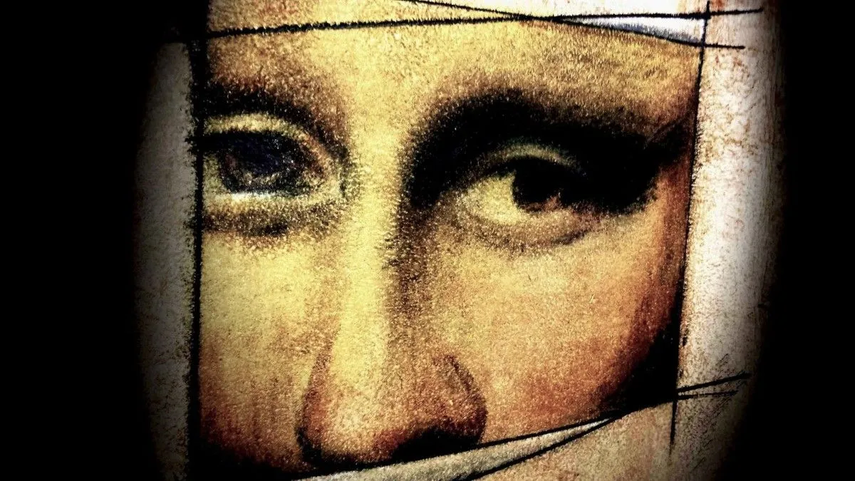 Mona Lisa ... on leather, artwork by A.STEEL BE.ART