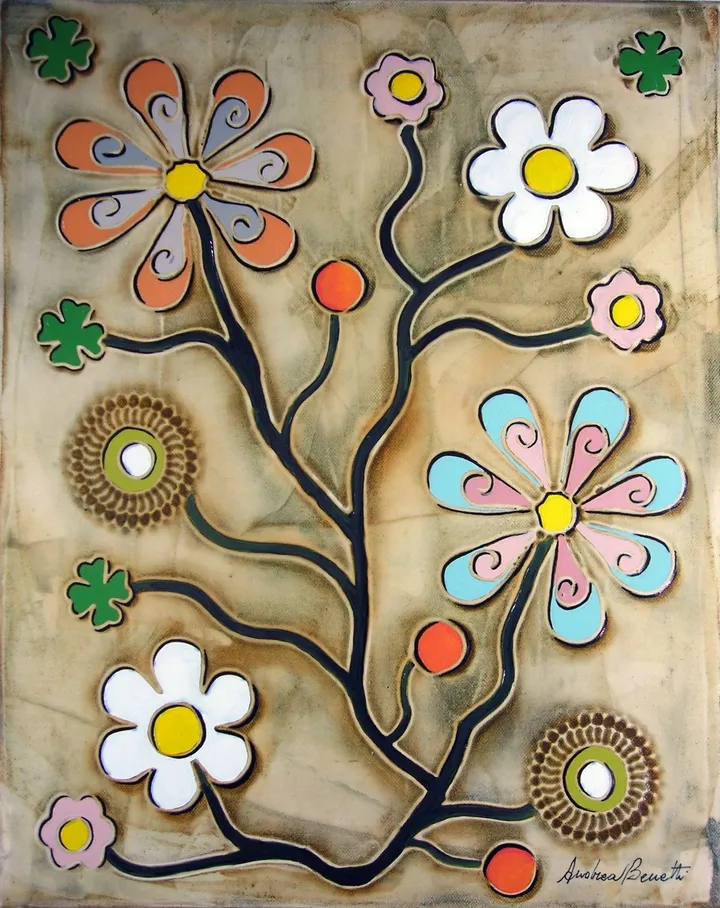 Fiori con amore, artwork by Andrea Benetti