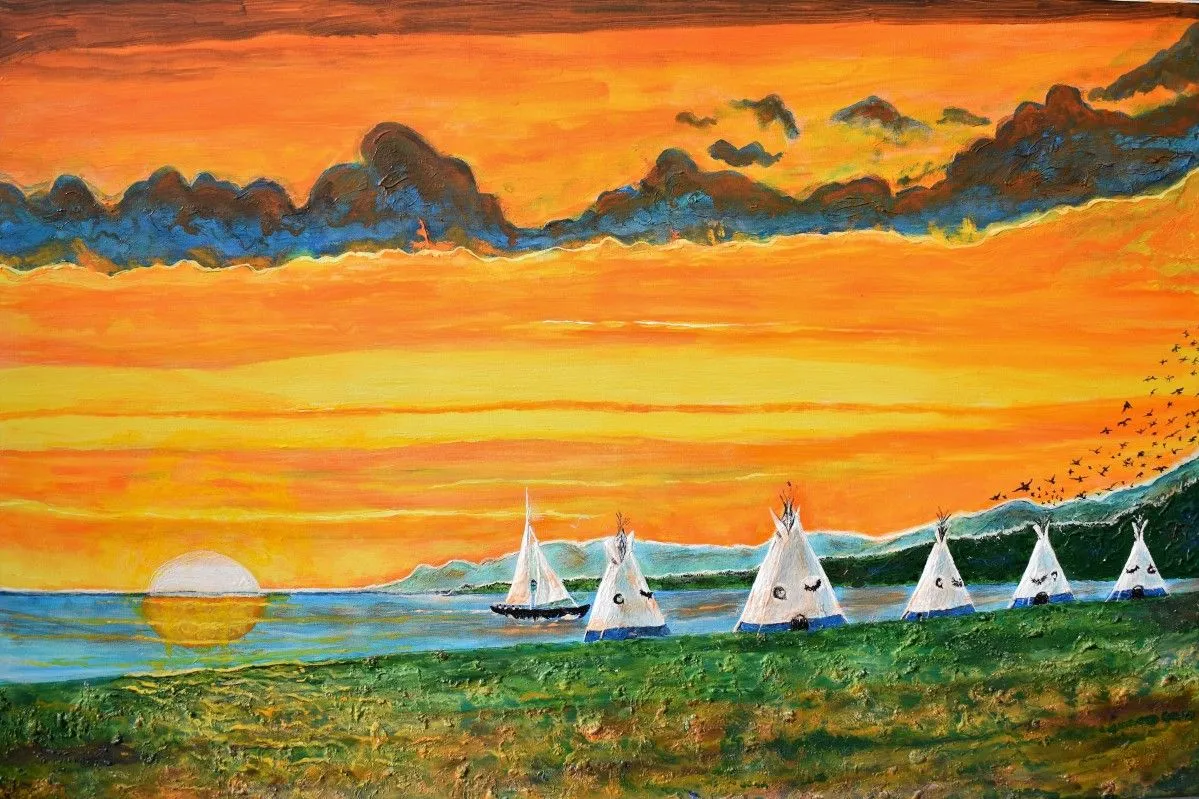 Mic Mac soleil levant, artwork by Denis Roucau
