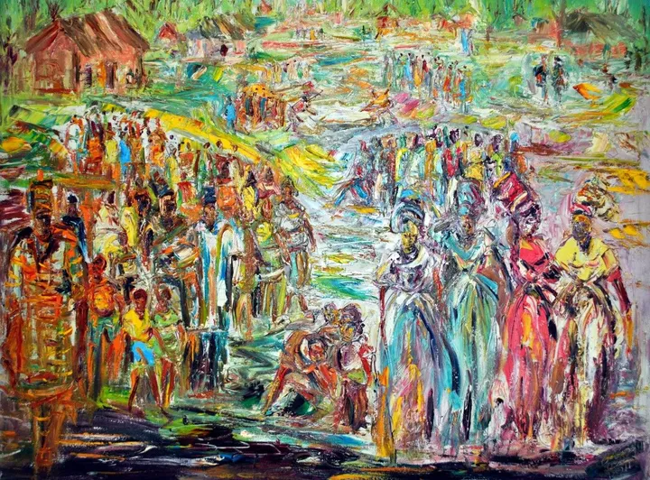 in wait for the big dance, artwork by Akpan Usoroh