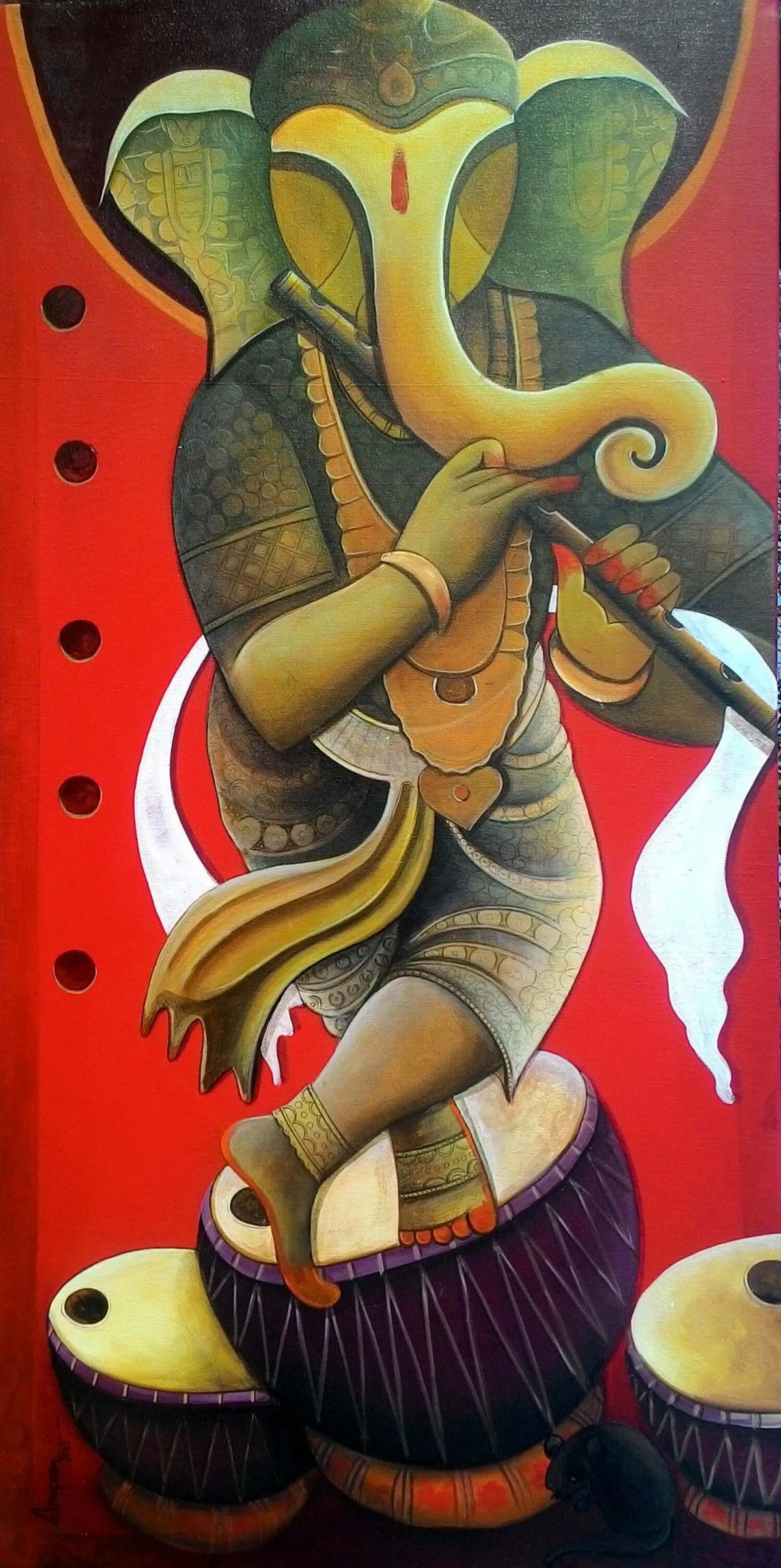 ganesha, artwork by Anupam Pal