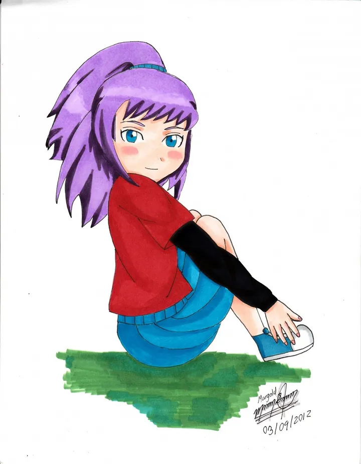 Violet OC, artwork by Margold Reina