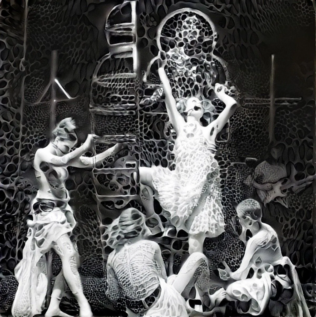 The girls of C. Dracula, artwork by Gordan Zelnicki