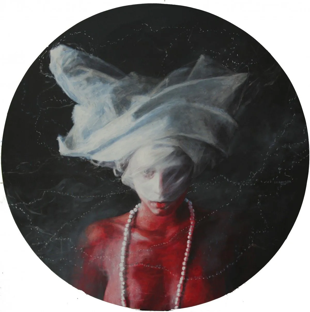 Muchacha con turbante y perlas, œuvre de Art Konnection