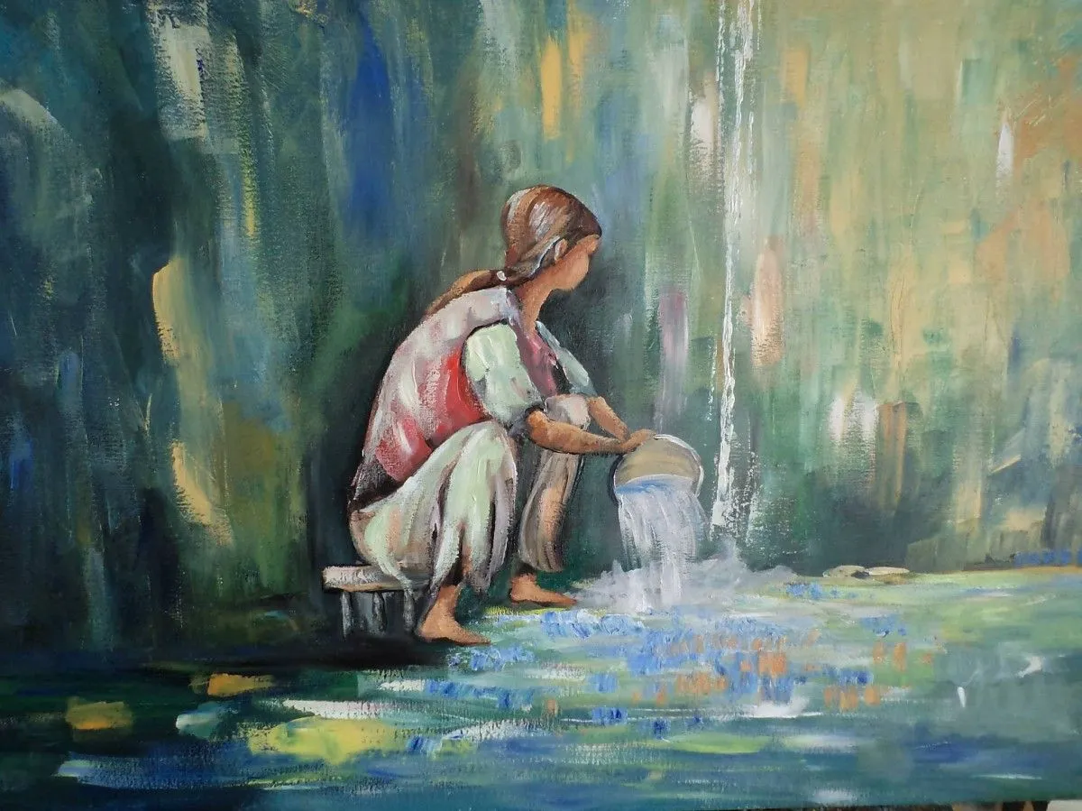 Bosnian girl, œuvre de David Impress