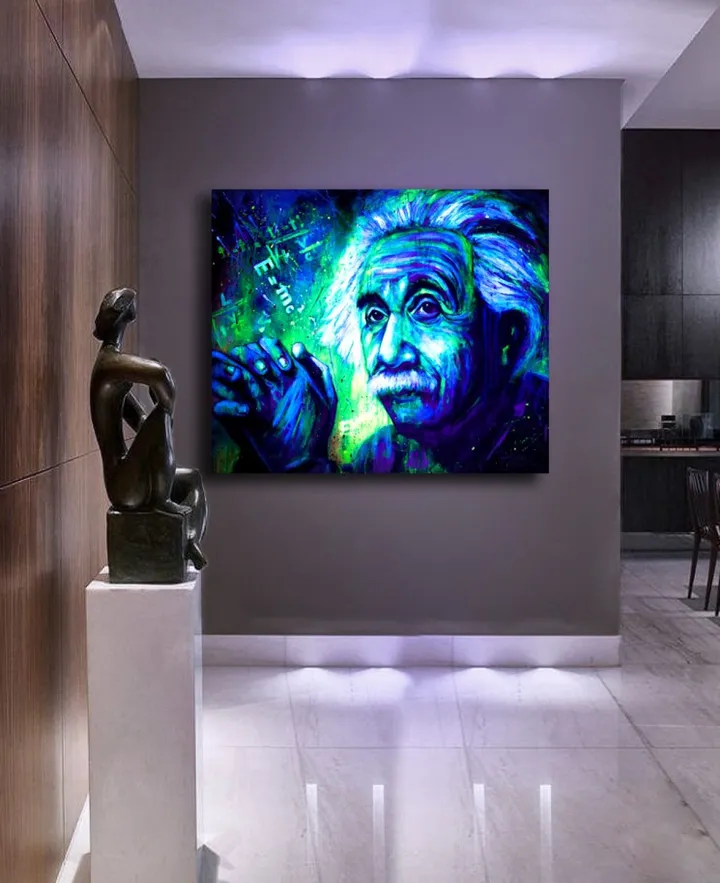 Albert Einstein UV Artist Anna Marija Bulka, œuvre de Anna Marija Bulka