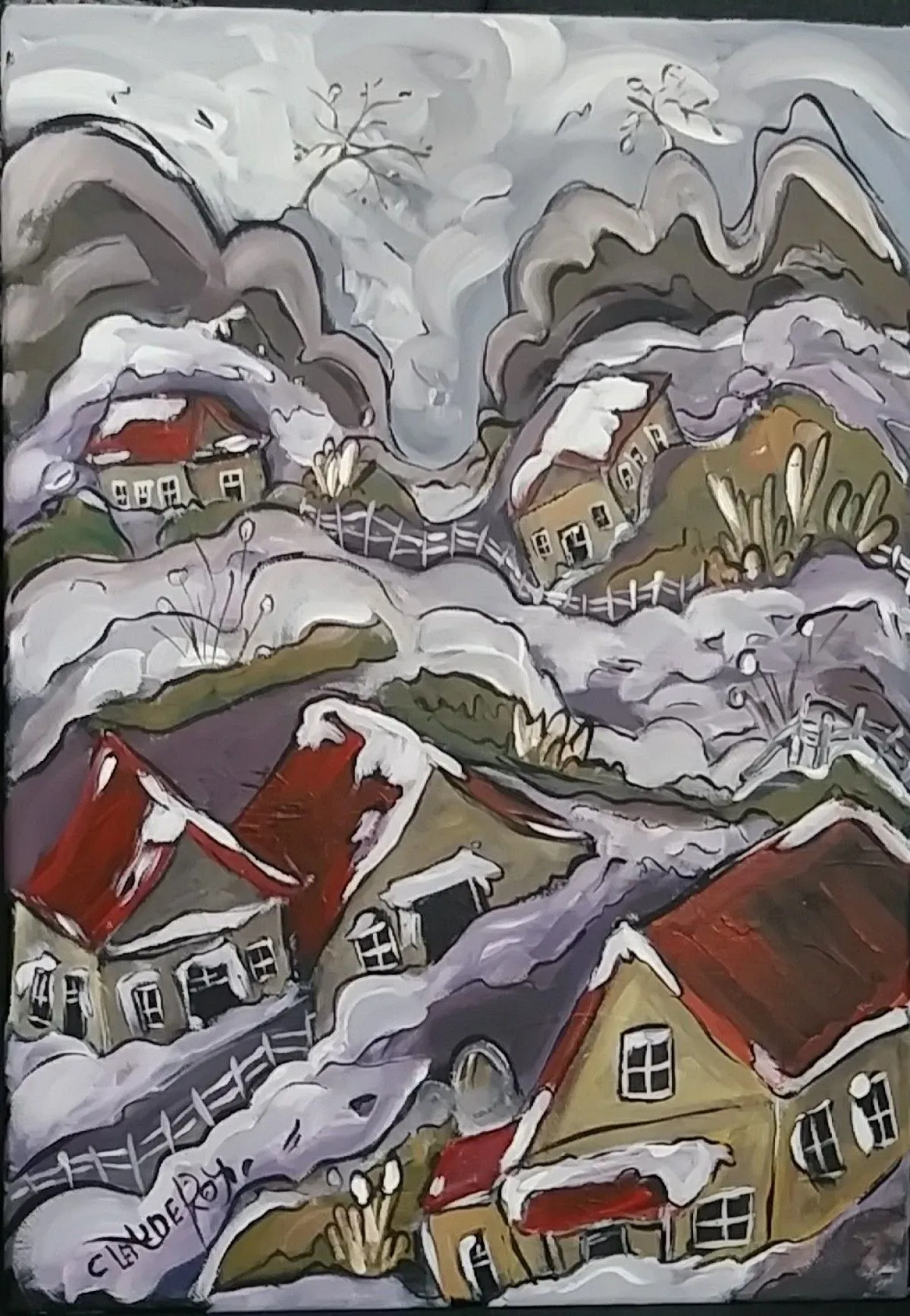 Frissons de janvier, artwork by Claudette Roy