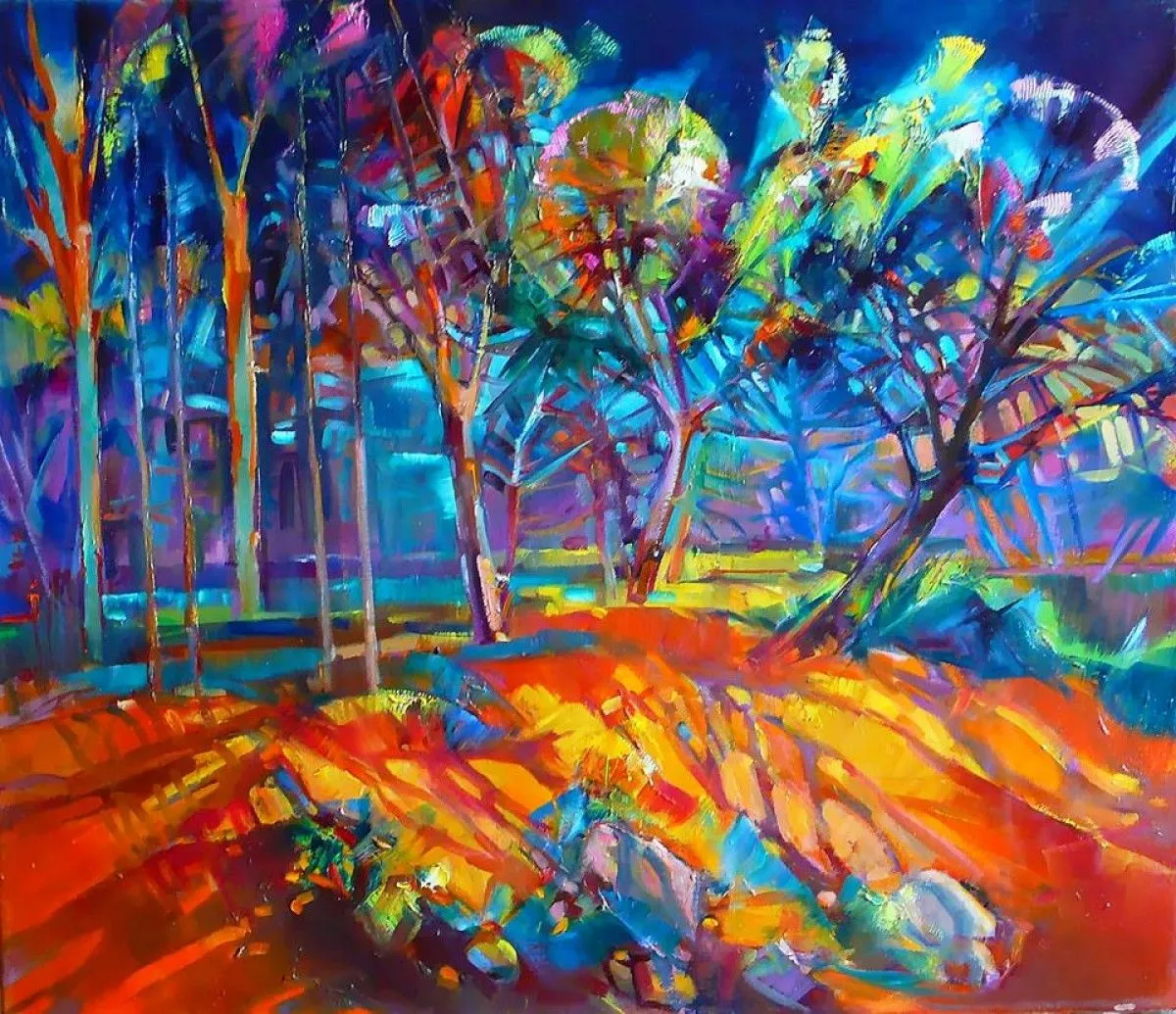 April in Sergievka, artwork by Sp Petergofer