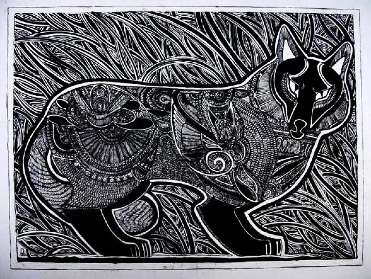 Wolf, artwork by Nato Sajaia