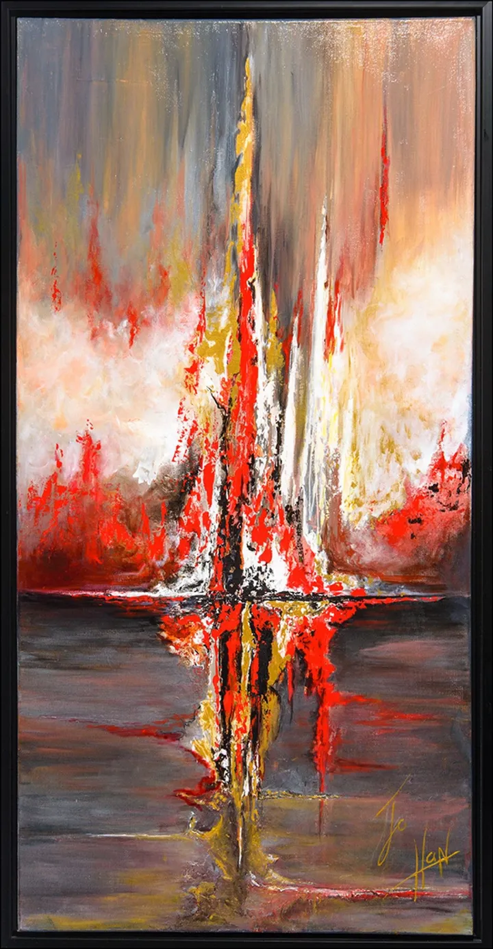 Droit au coeur, artwork by Johanne Dupont