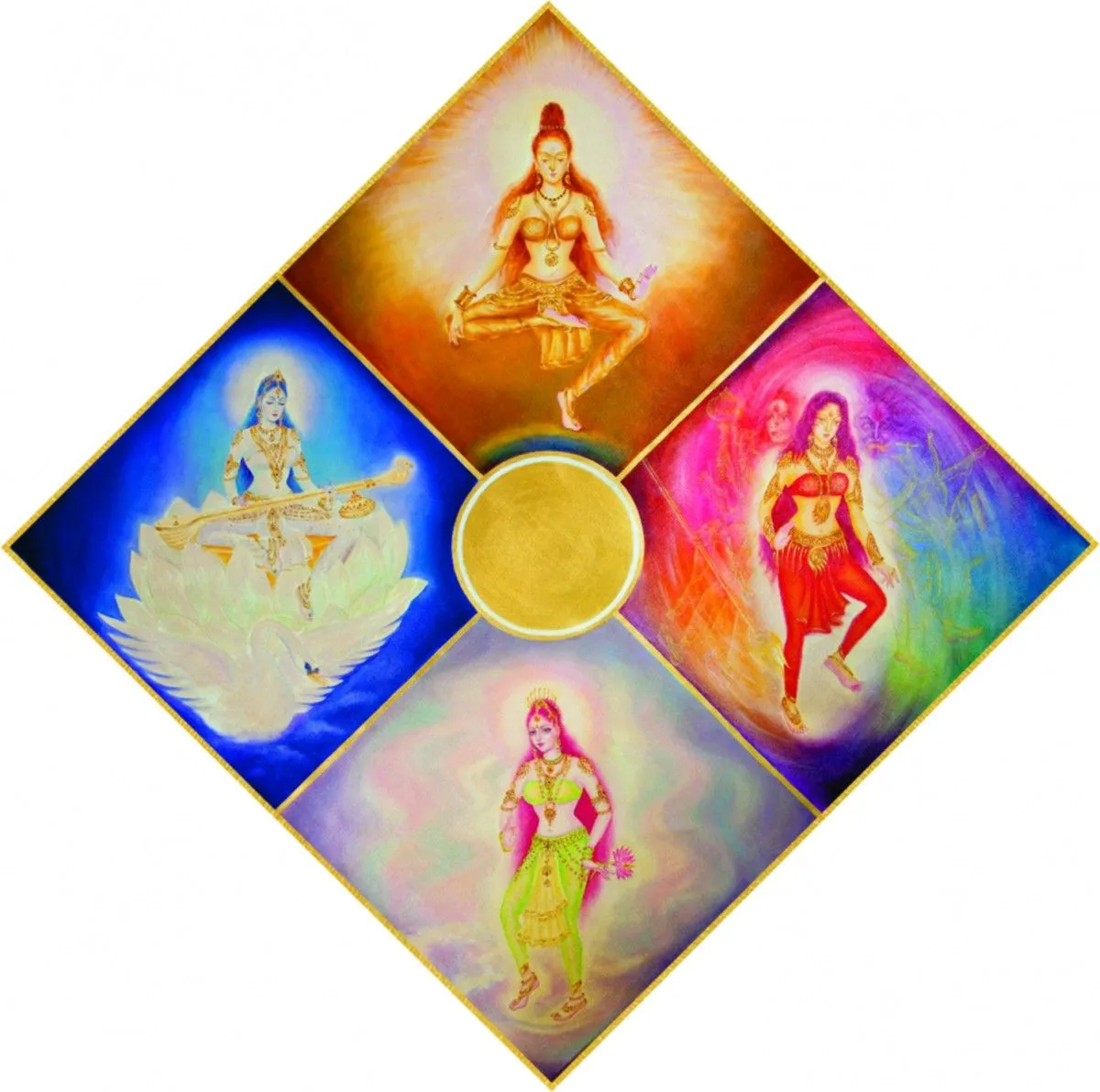 4 Aspects of the Divine Consciousness, œuvre de Shiva Vangara