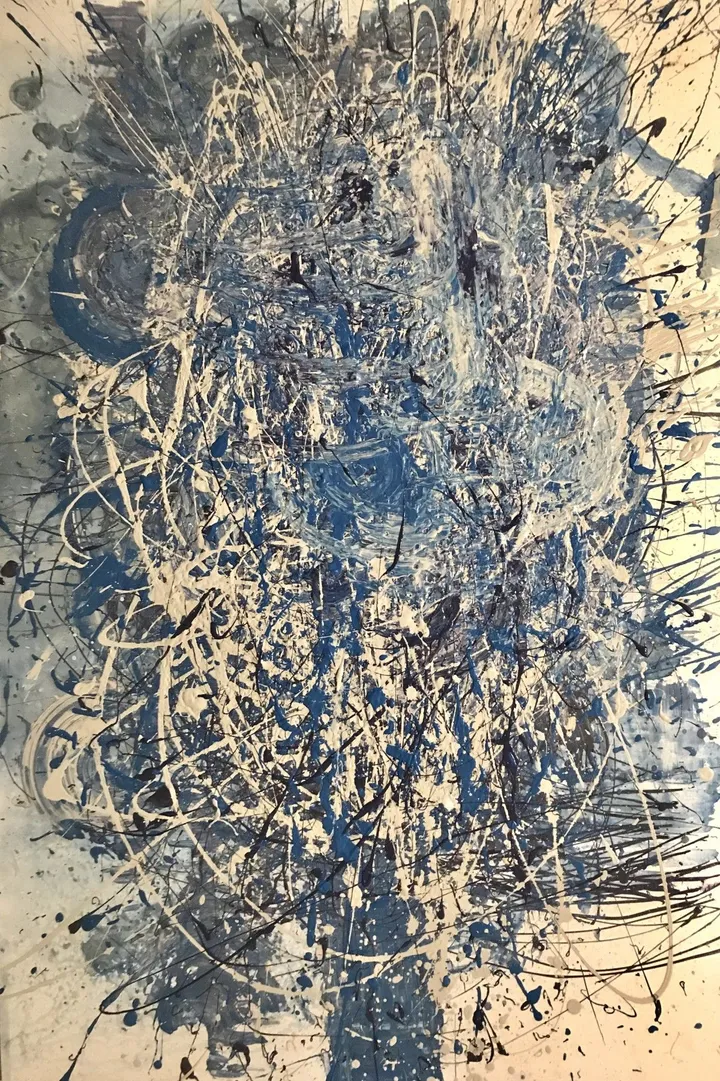 Blue bursts of hope, œuvre de Aaron Guthrie
