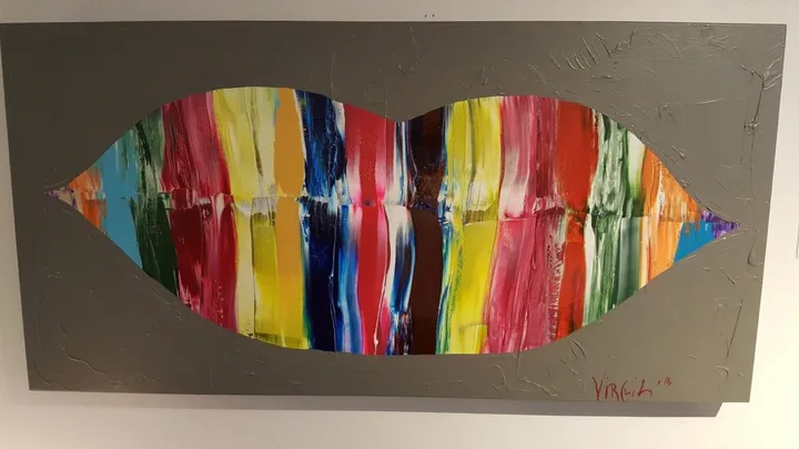Rainbow Kiss / sold, œuvre de Virgil arts