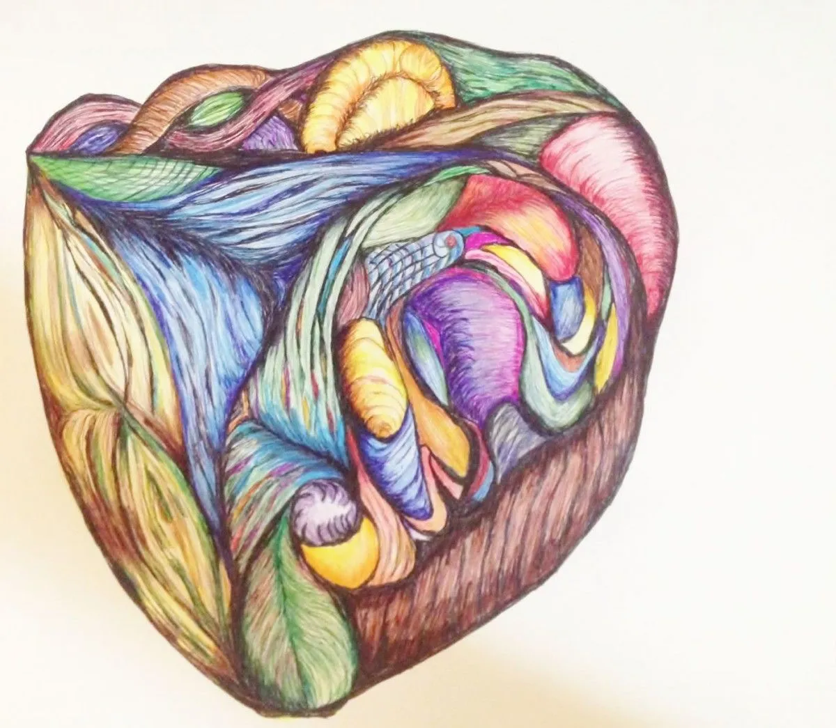 Heart Doodle, œuvre de Tegwyn Fietze