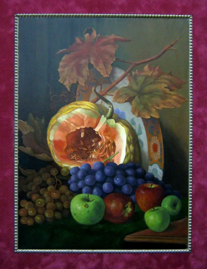 Still life with china plate, artwork by Vladimir Vlajic