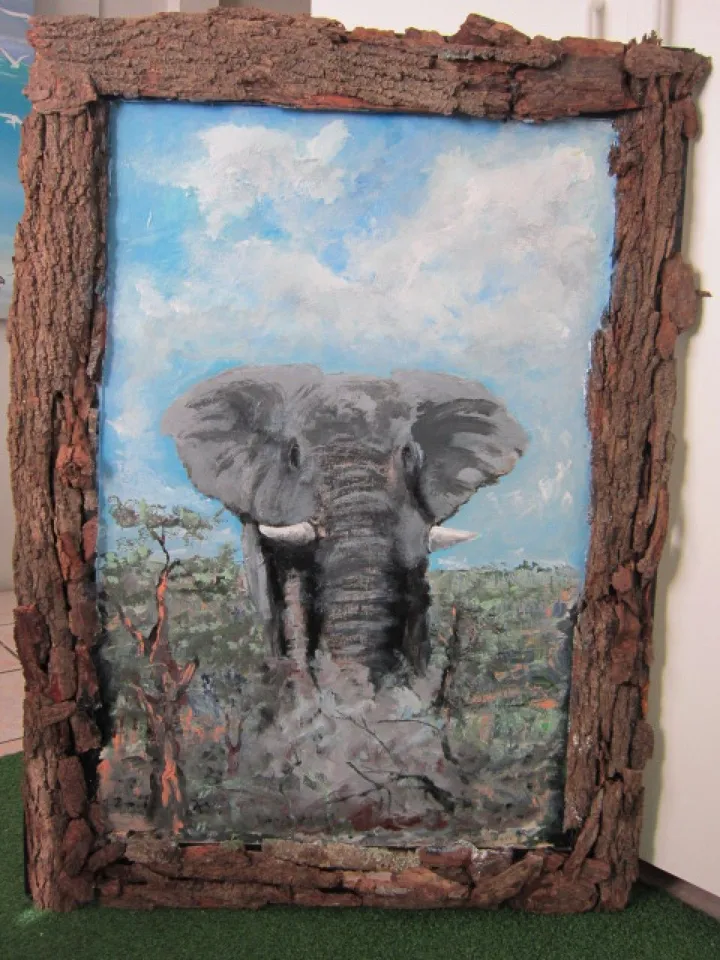 African Bull Elephant, artwork by doug phillips