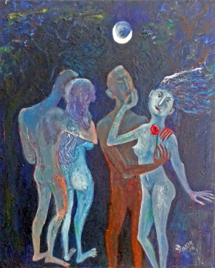 Moonlight Night, artwork by ZAKIR AHMEDOV