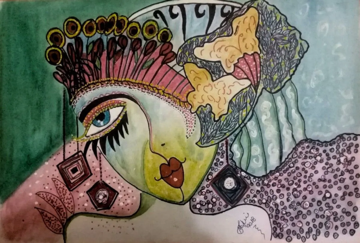 queen earth, artwork by Marini Tsambi
