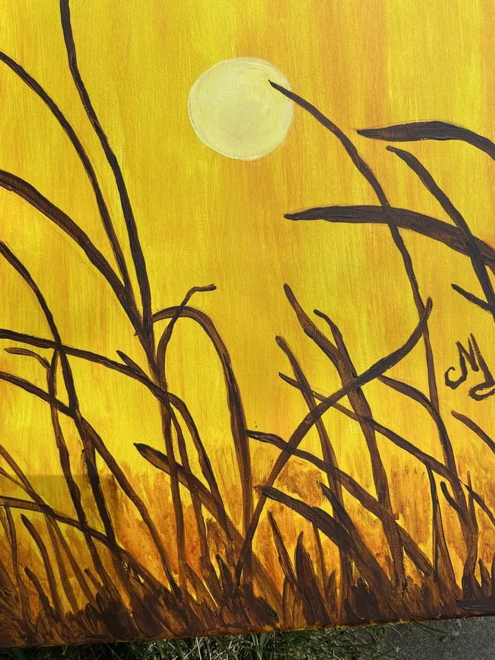Champ de blé, œuvre de Céline Marcoux