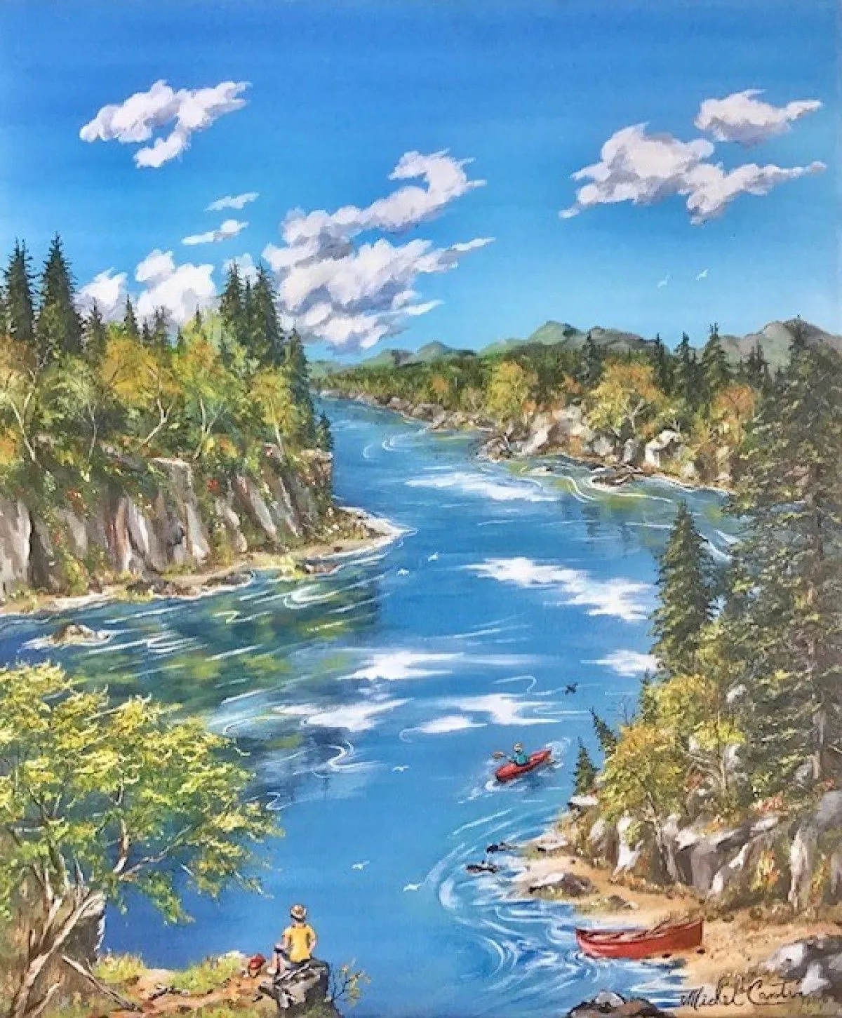 L'anse aux rochers, œuvre de Michel Cantin