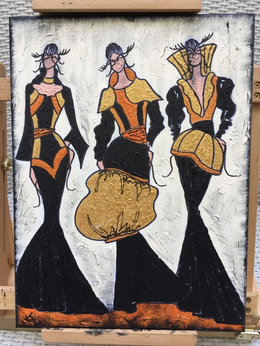 Fashion on Canvas 1, artwork by Sascha Poespo