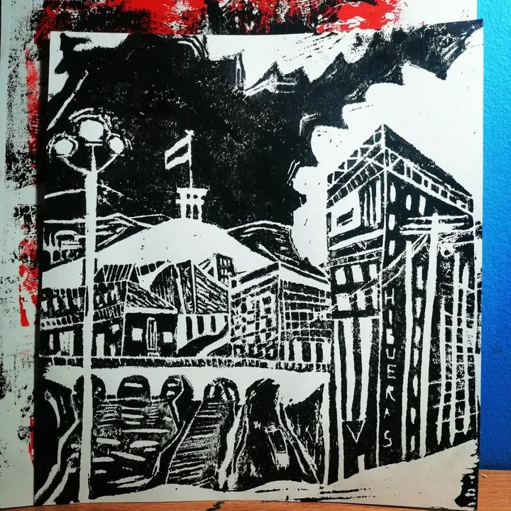 Tegucigalpa - Hibueras (Puente Carías), artwork by Aziel Barrientos