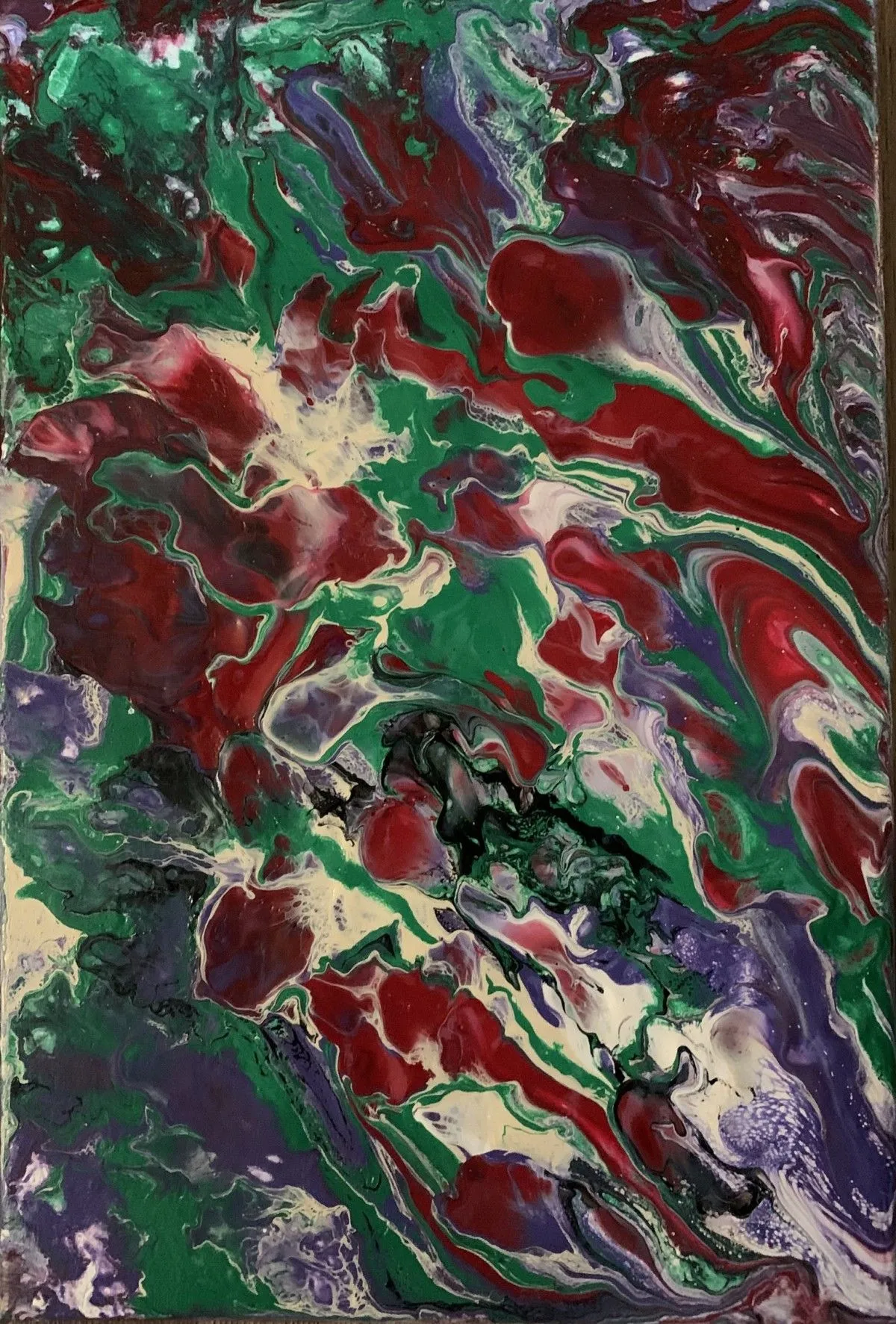 Purple red, artwork by Anne Cellier