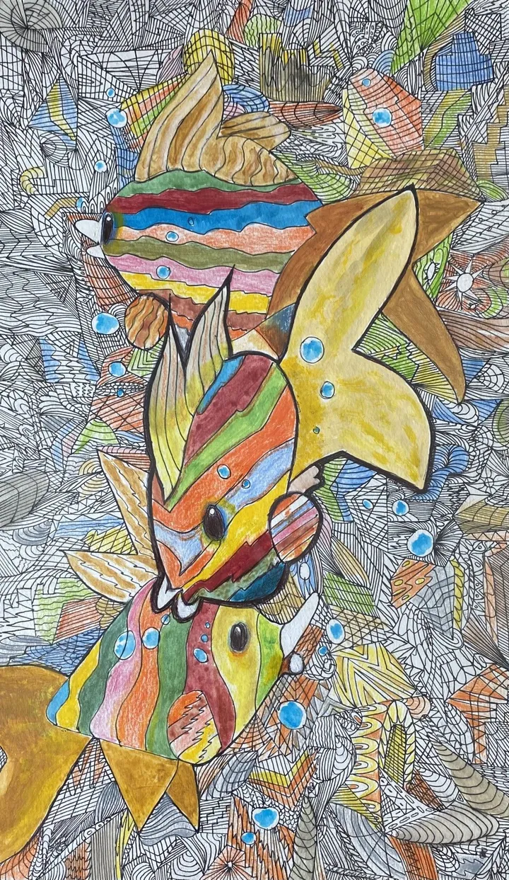 Very Fishy, artwork by Denis Roucau
