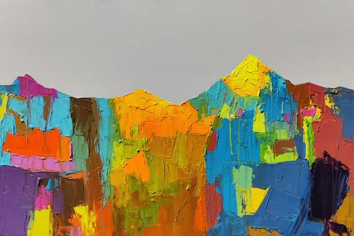 Peaks at Noon, artwork by Abhishek Kumar