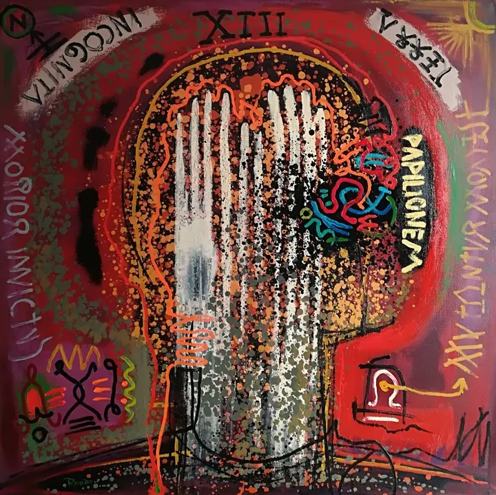 Papilionem, artwork by Sergiu Roman