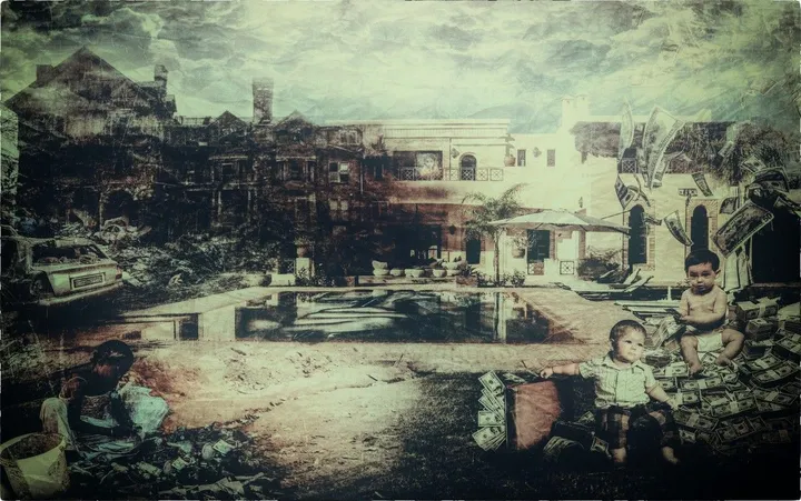 Rich Or Poor, œuvre de Frank Ghibaudo
