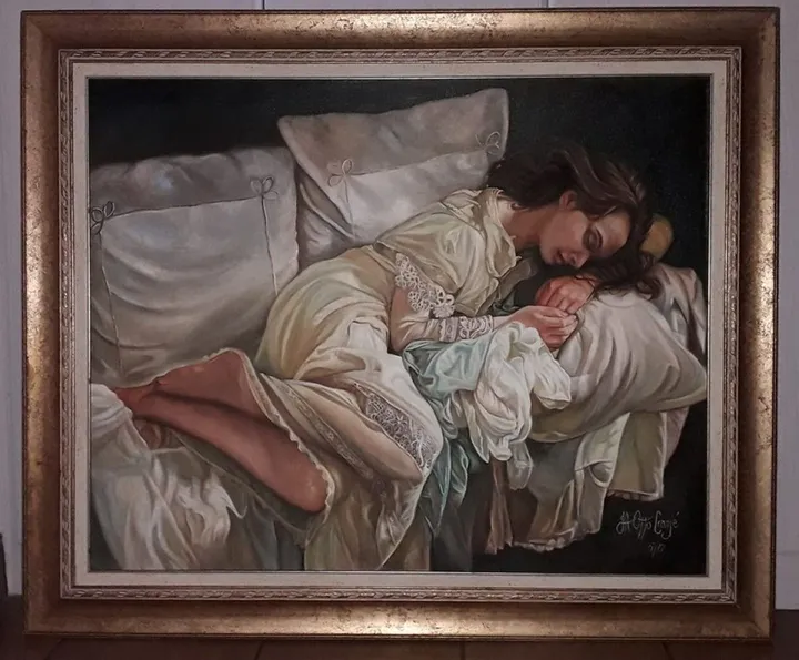 Girl Sleeping, œuvre de Cronje J A Otto