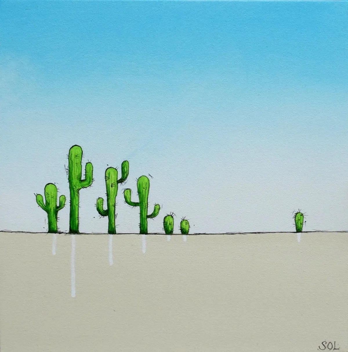 Cactus, œuvre de Marie-Sol St-Onge