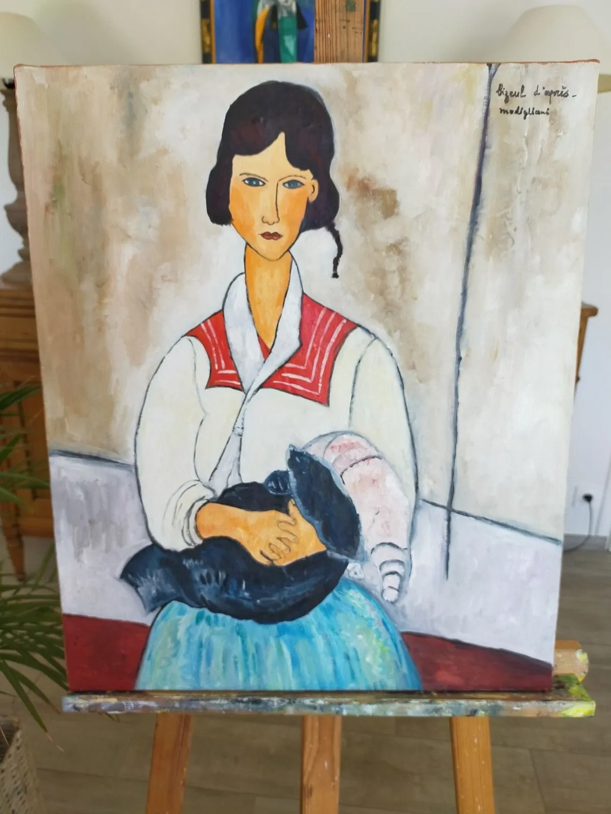 Gitane à l'enfant, artwork by annick Ayoul