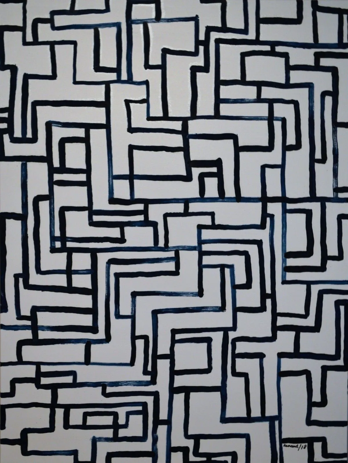 Composition 18-17, artwork by Marcel Renaud