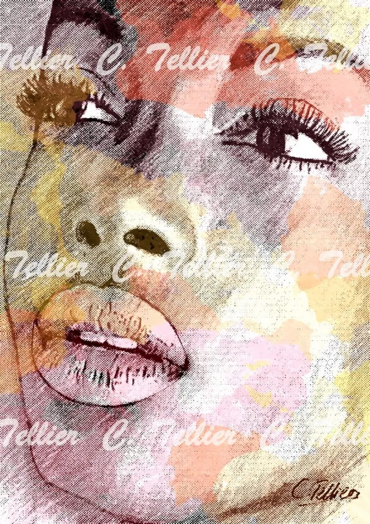 Visage d'Afrique, œuvre de Tellier Christophe