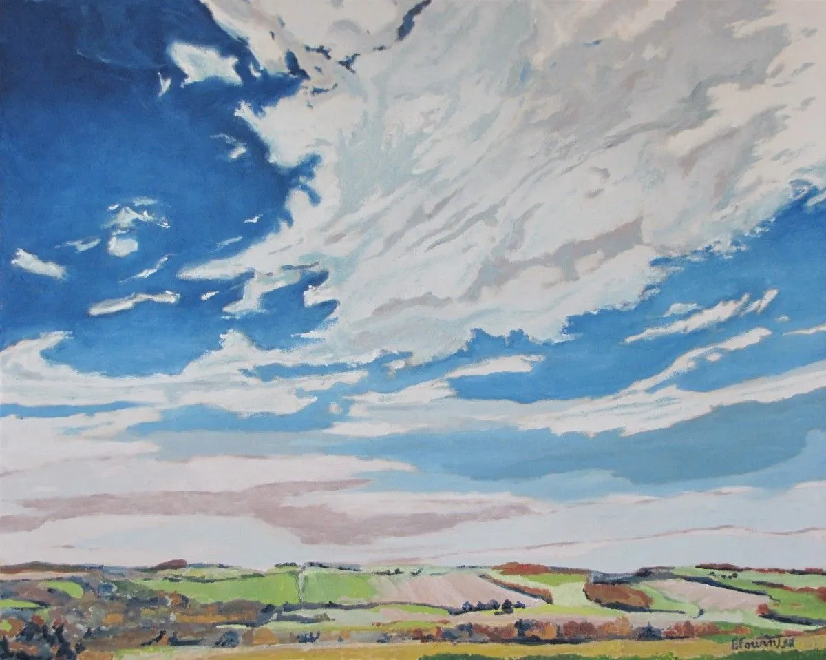 Clouded Sky On The Valley, œuvre de Francois Fournier