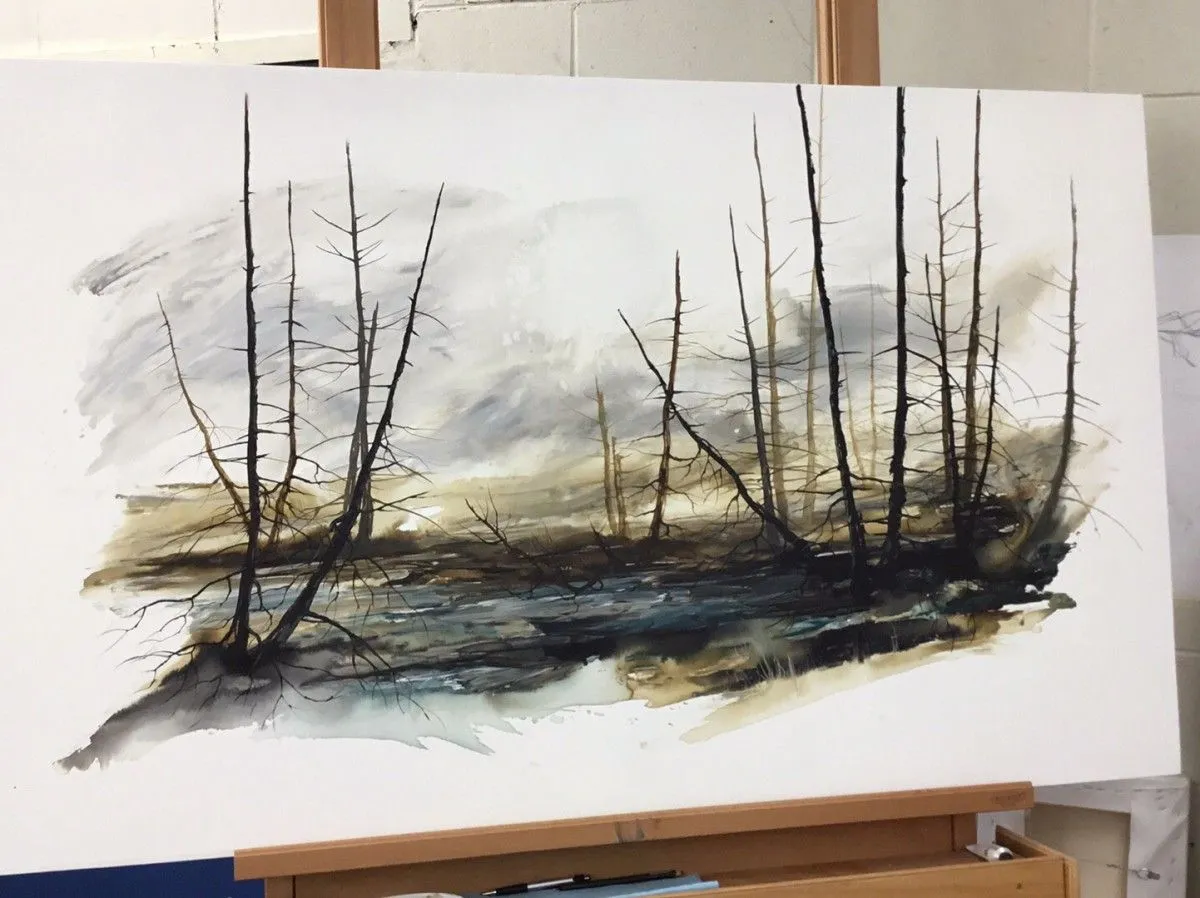 Entre chien et loup, œuvre de Marie-Claude Bouchard IAF