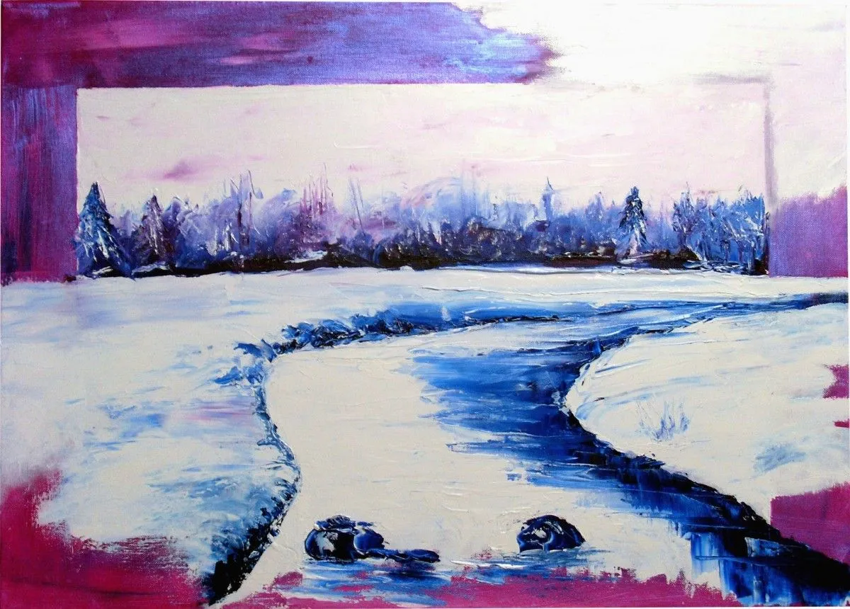 Coule la rivière, artwork by sylviane marie nardini