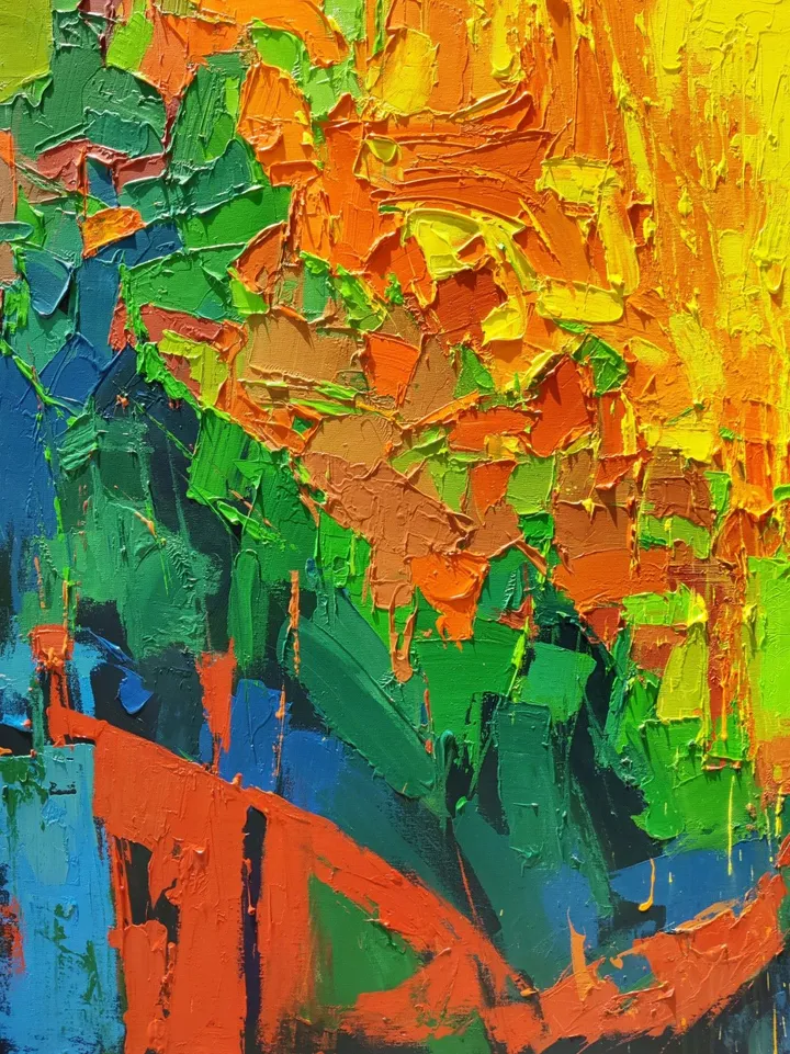 Yellow Sky 4, artwork by Abhishek Kumar