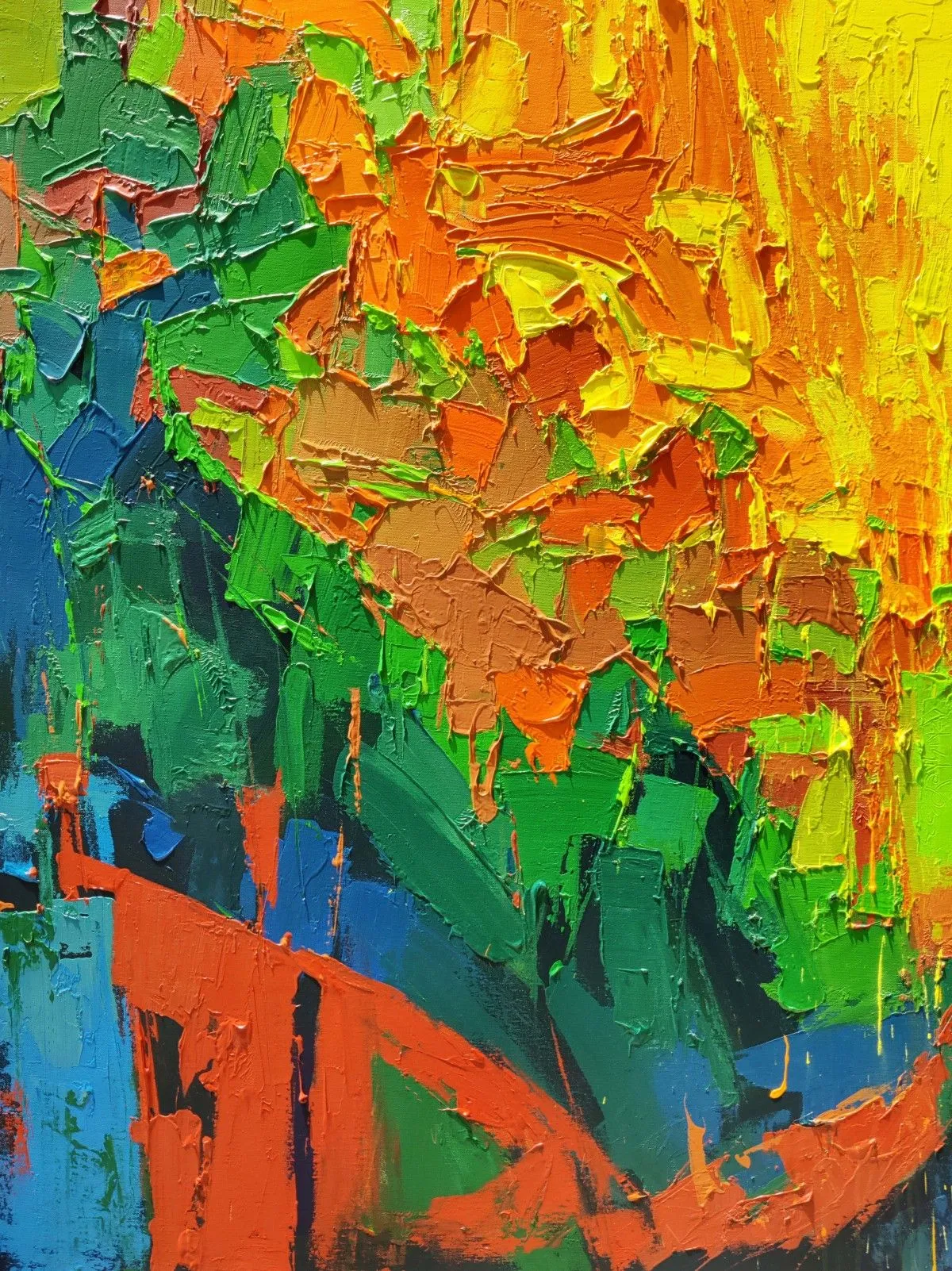 Yellow Sky 4, artwork by Abhishek Kumar