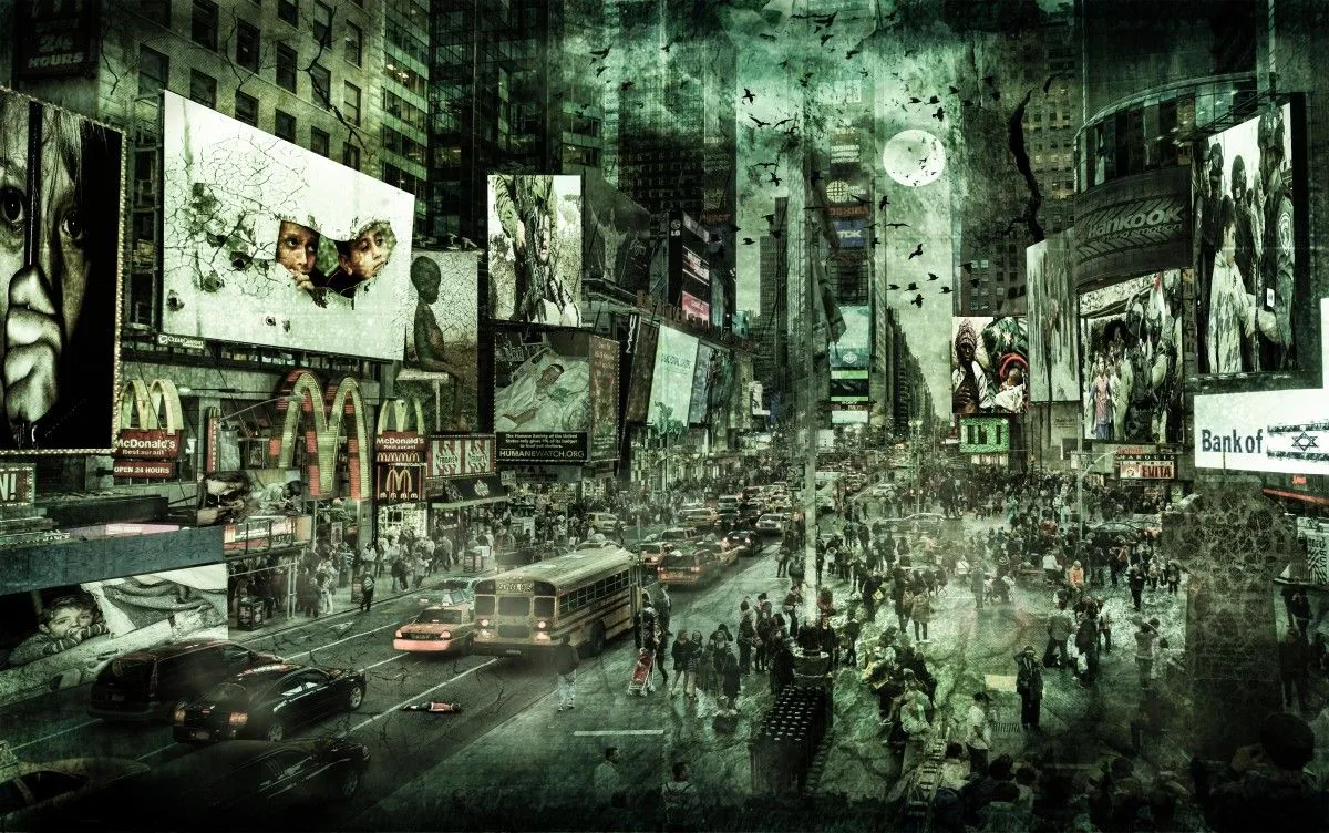 Time Square, artwork by Frank Ghibaudo