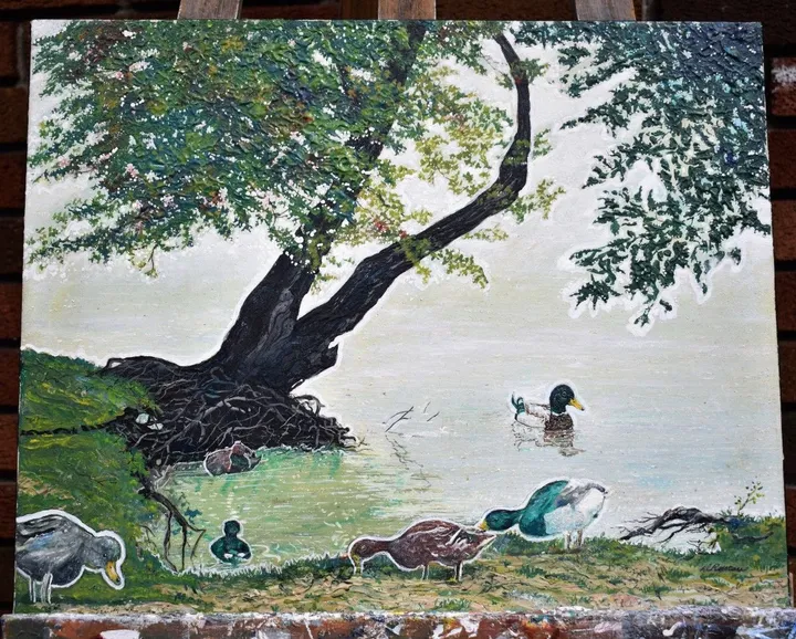 Halte aux canards, artwork by Denis Roucau